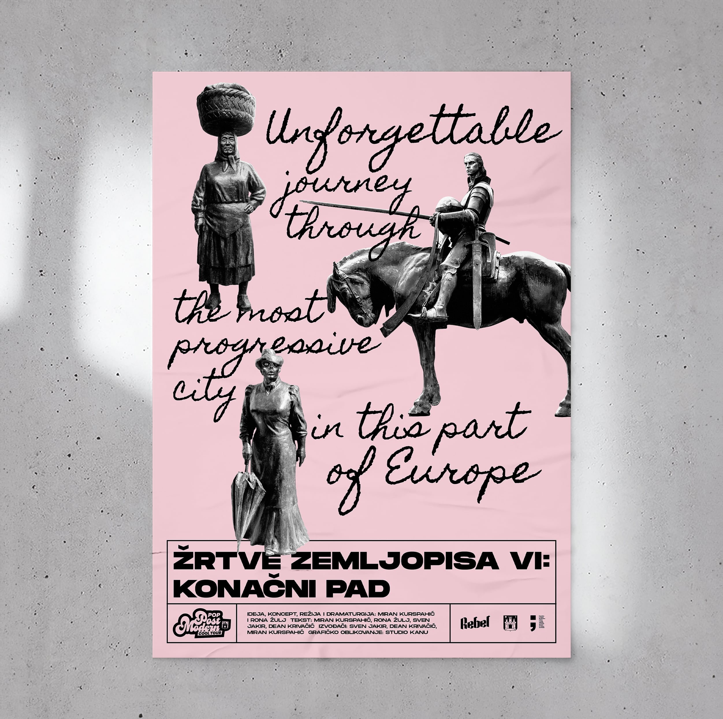 Zrtve zemljopisa poster design